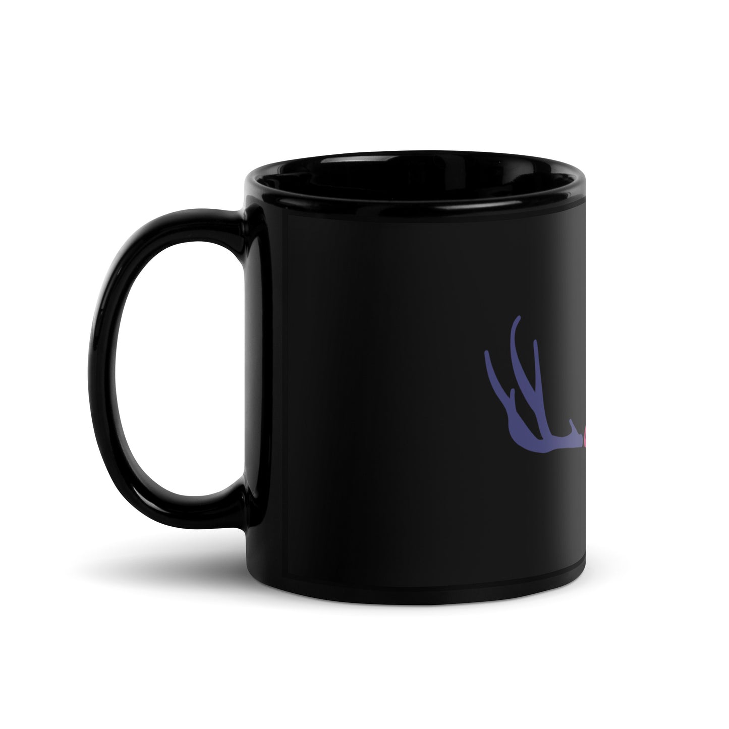 Black Glossy Mug my deer
