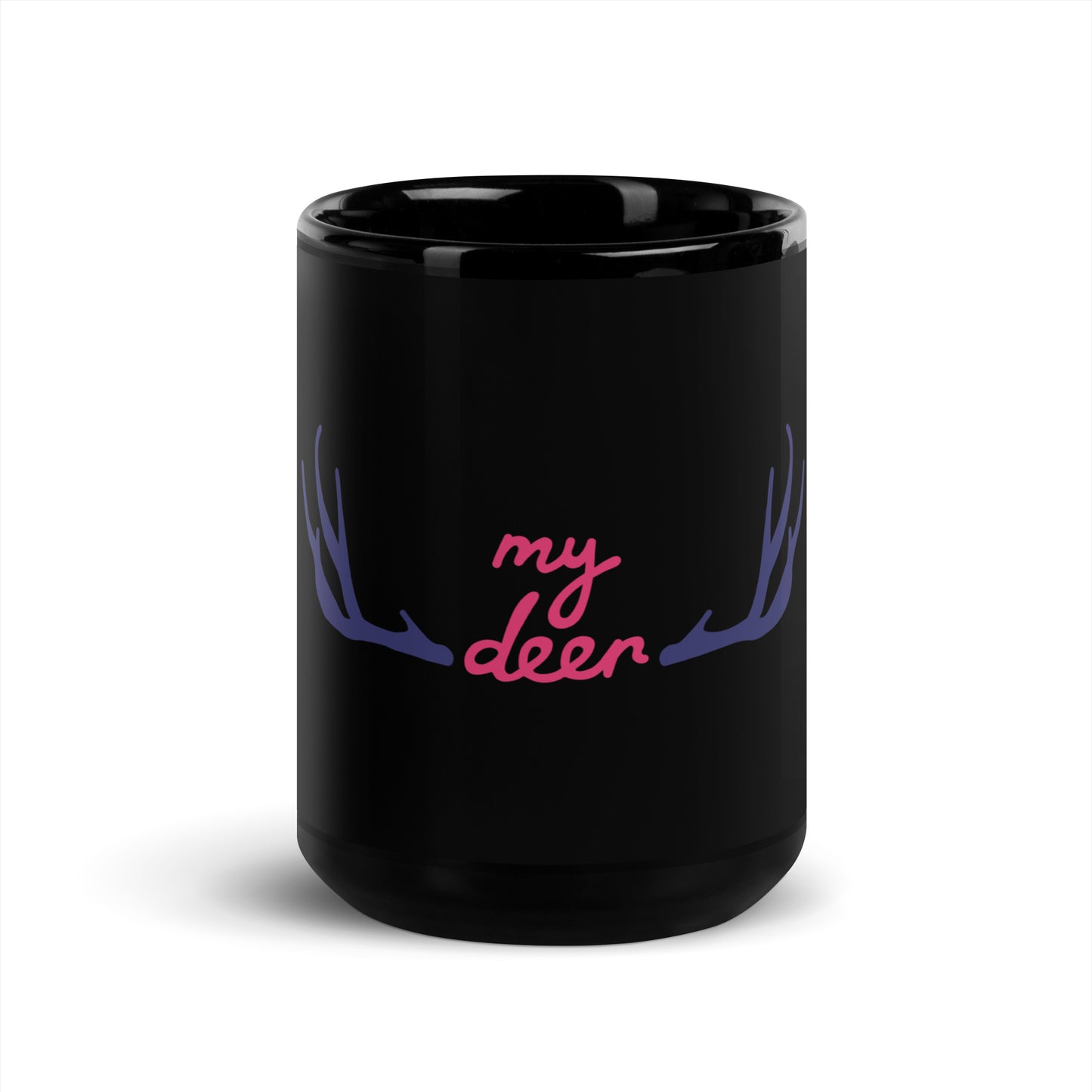 Black Glossy Mug my deer