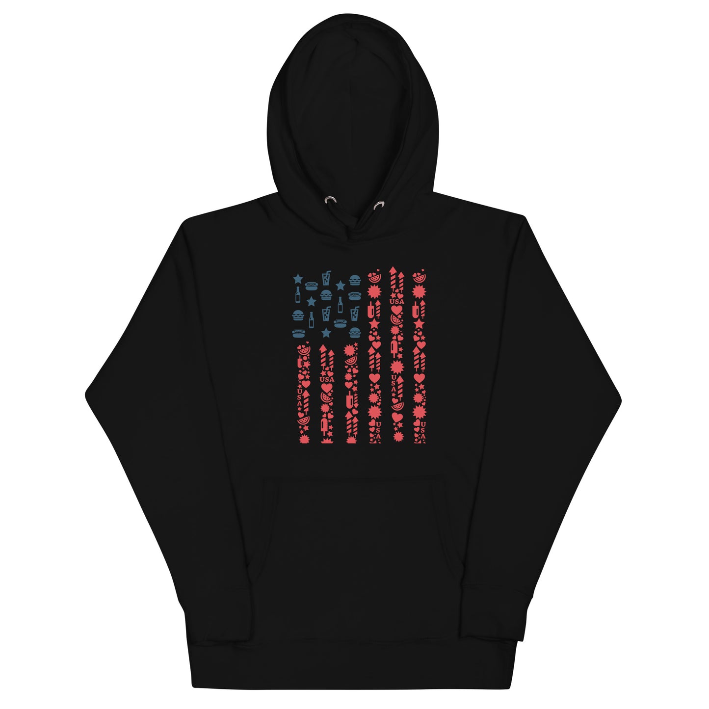 Unisex Hoodie us flag navy